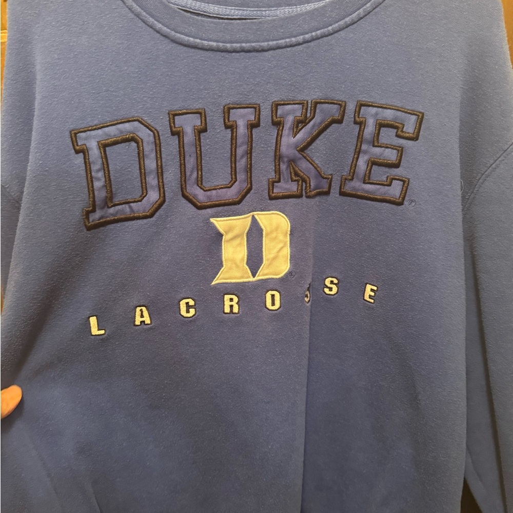 Men’s XL Duke Lacrosse Blue Sweatshirt